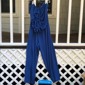 Ashley Stewart royal blue jumpsuit size 18